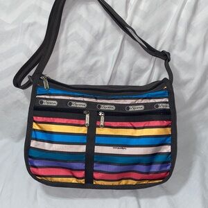 Vintage like new LeSportsac Old School large crossbody Bag